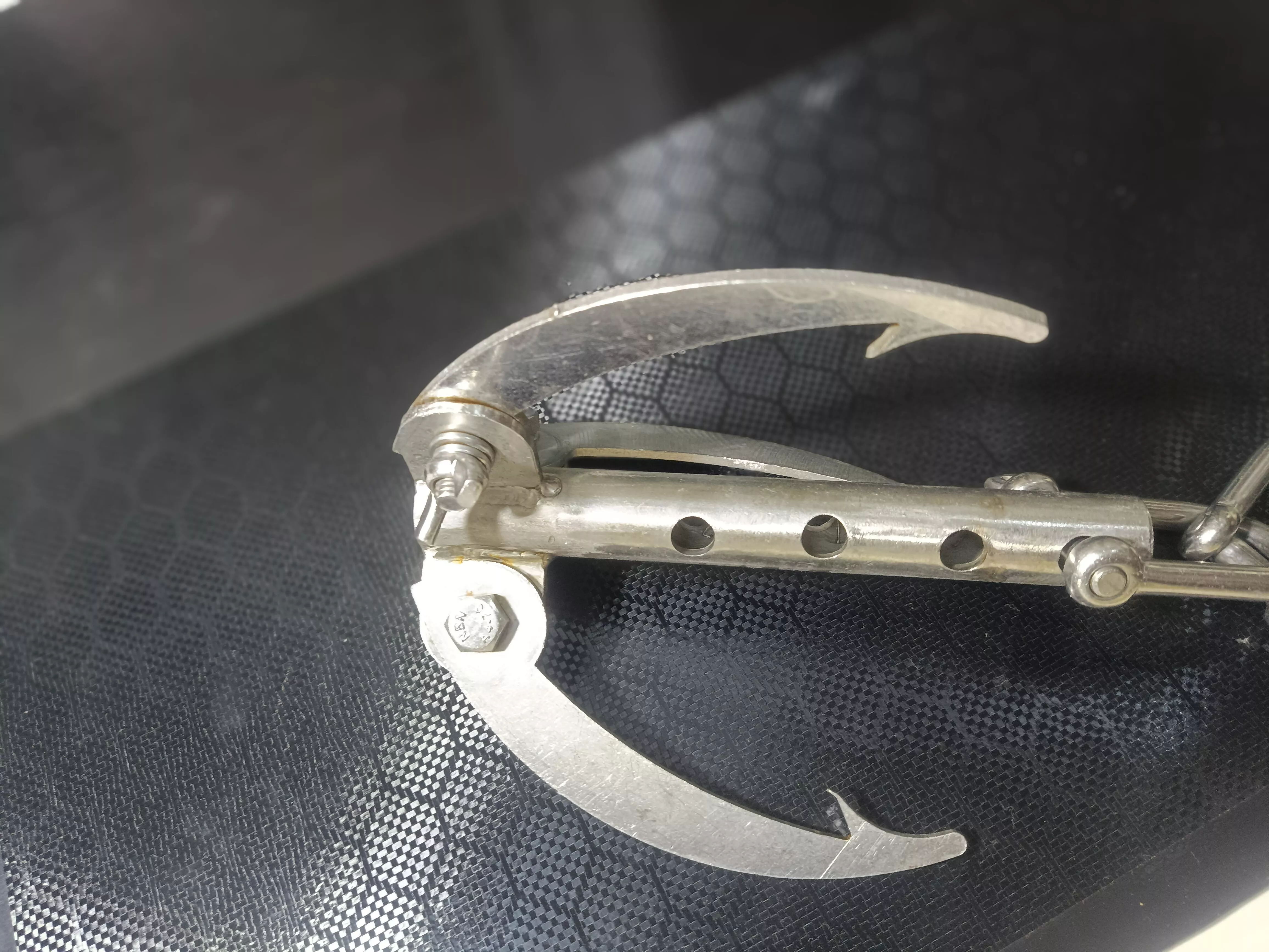 Lightweight 316 Stainless Dive Anchor Free 3D print model