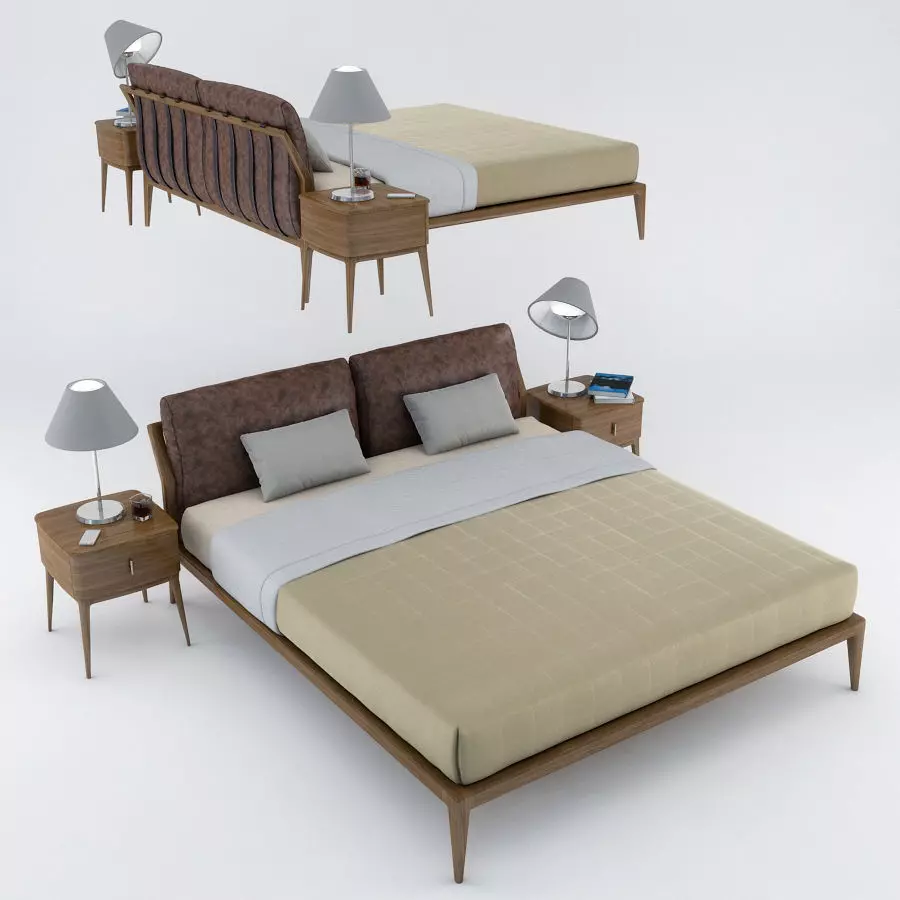 Philipp Selva Indigo Bed 3D model_0