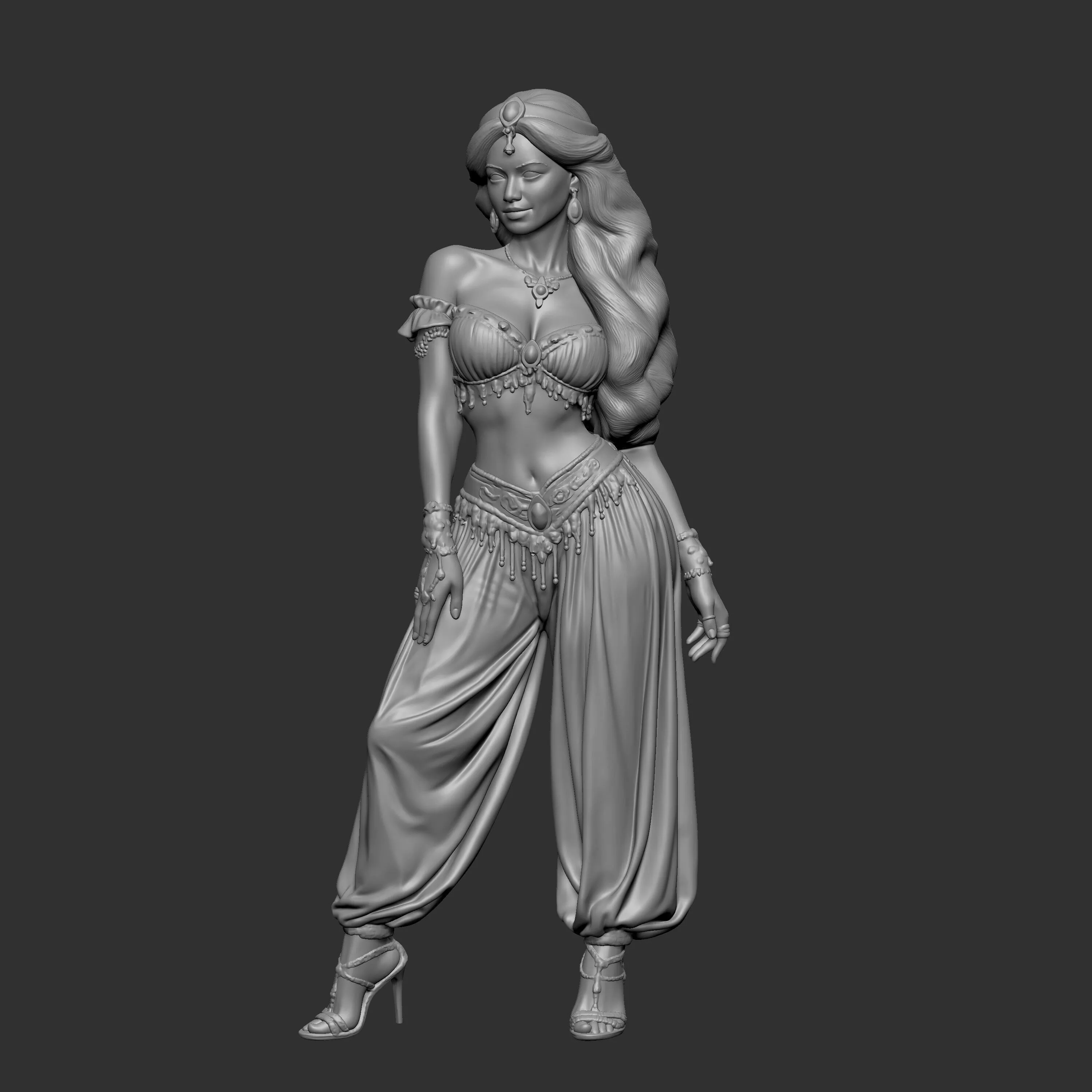 Arabian style dancer designed 3D print model