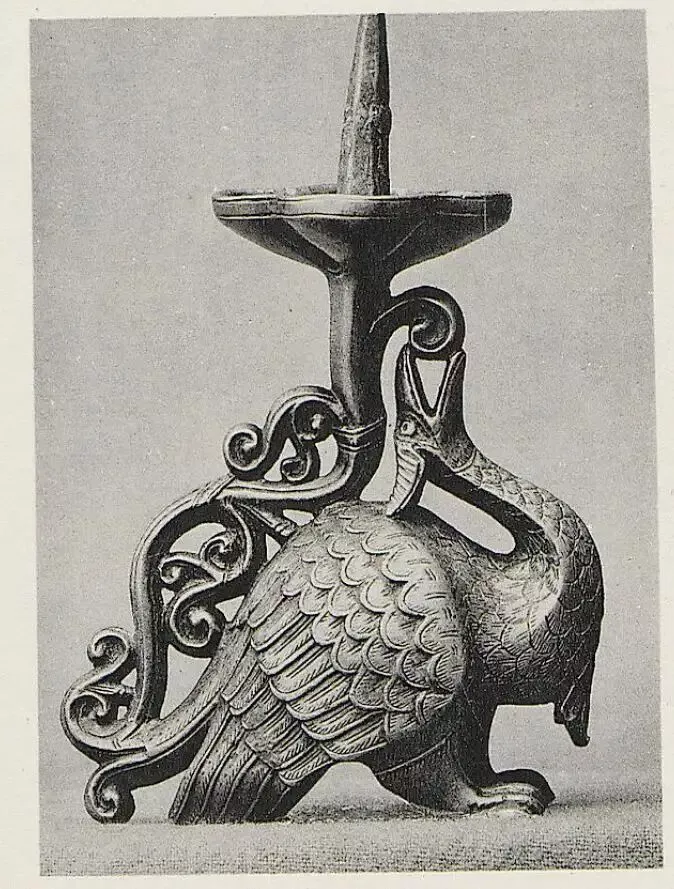Medieval Bronze Dragon Candlestick 3D print model