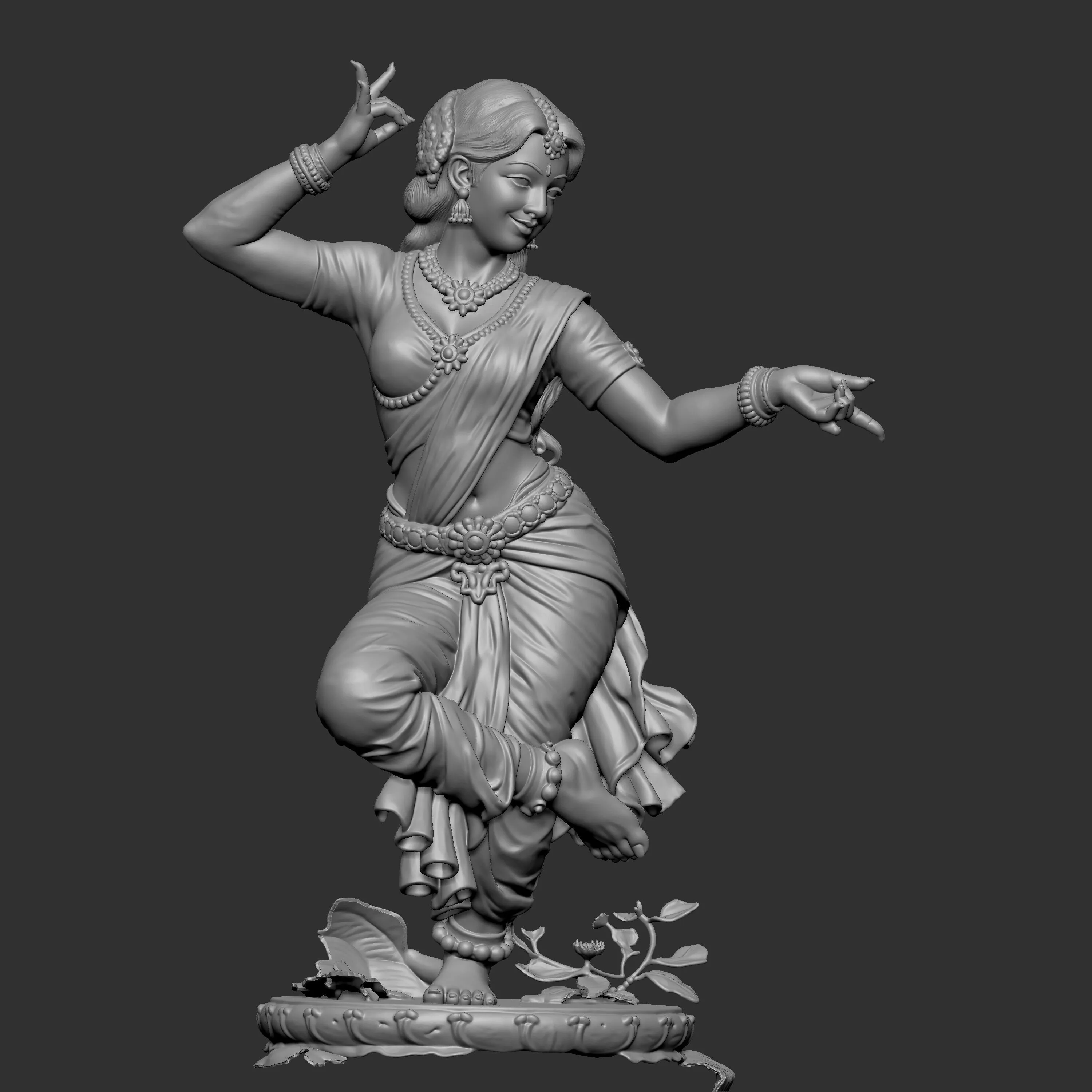 Indian dancer 3D print model