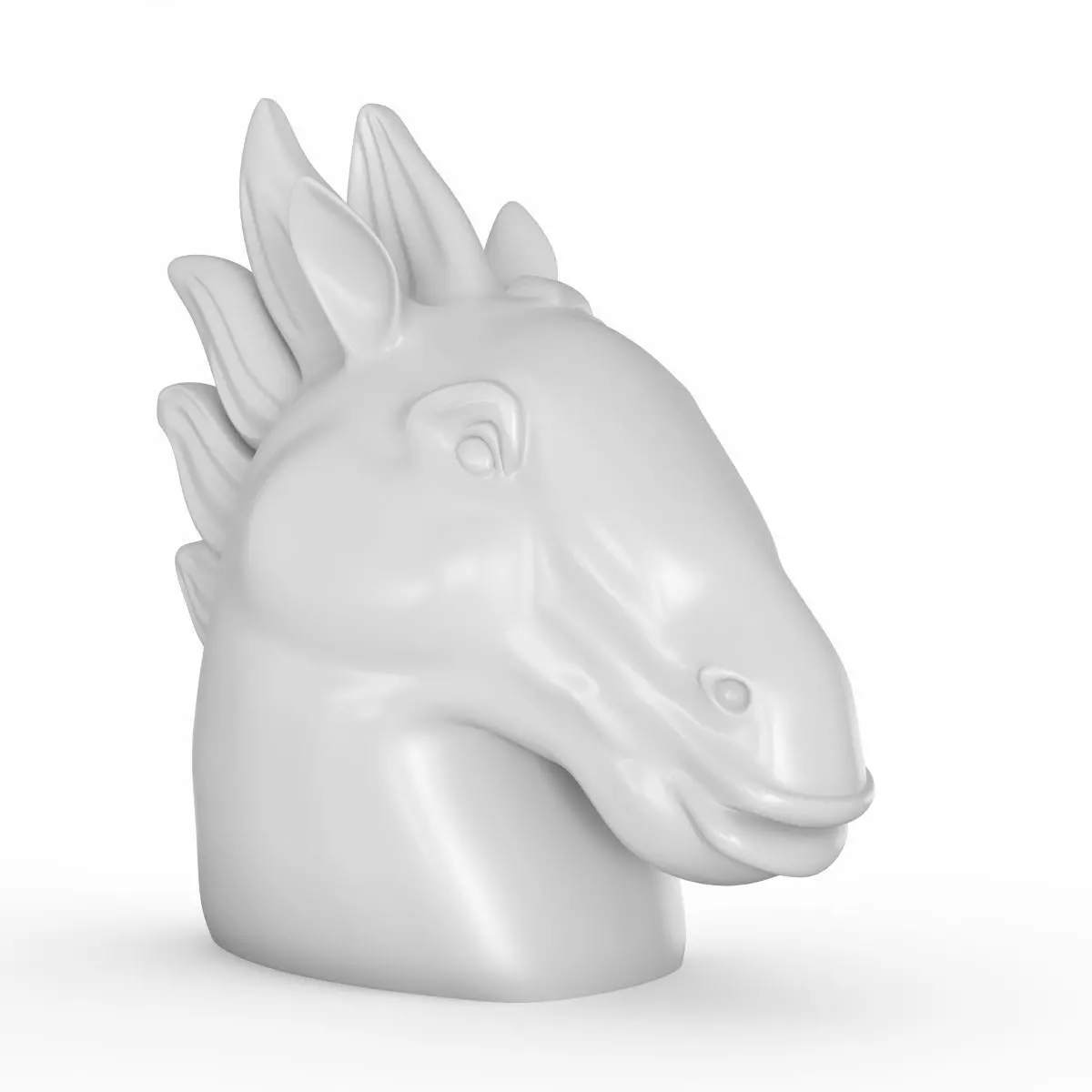 Figurine head of a horse 3D model