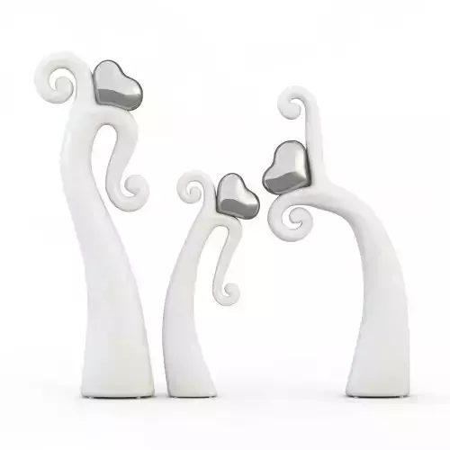 Figurine Dancing heart 3D model