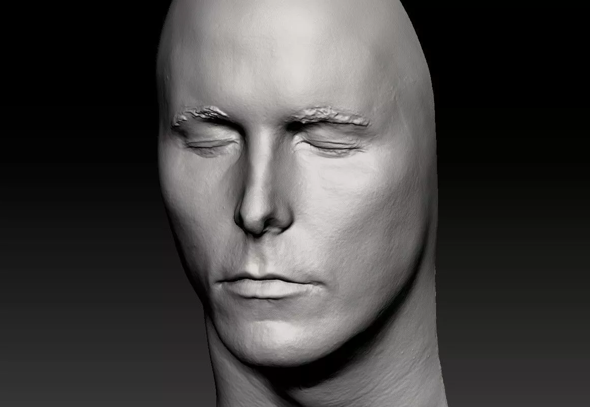 Christian Bale Lifecast 3D Scan Head Likeness Batman Dark Knight 3D model