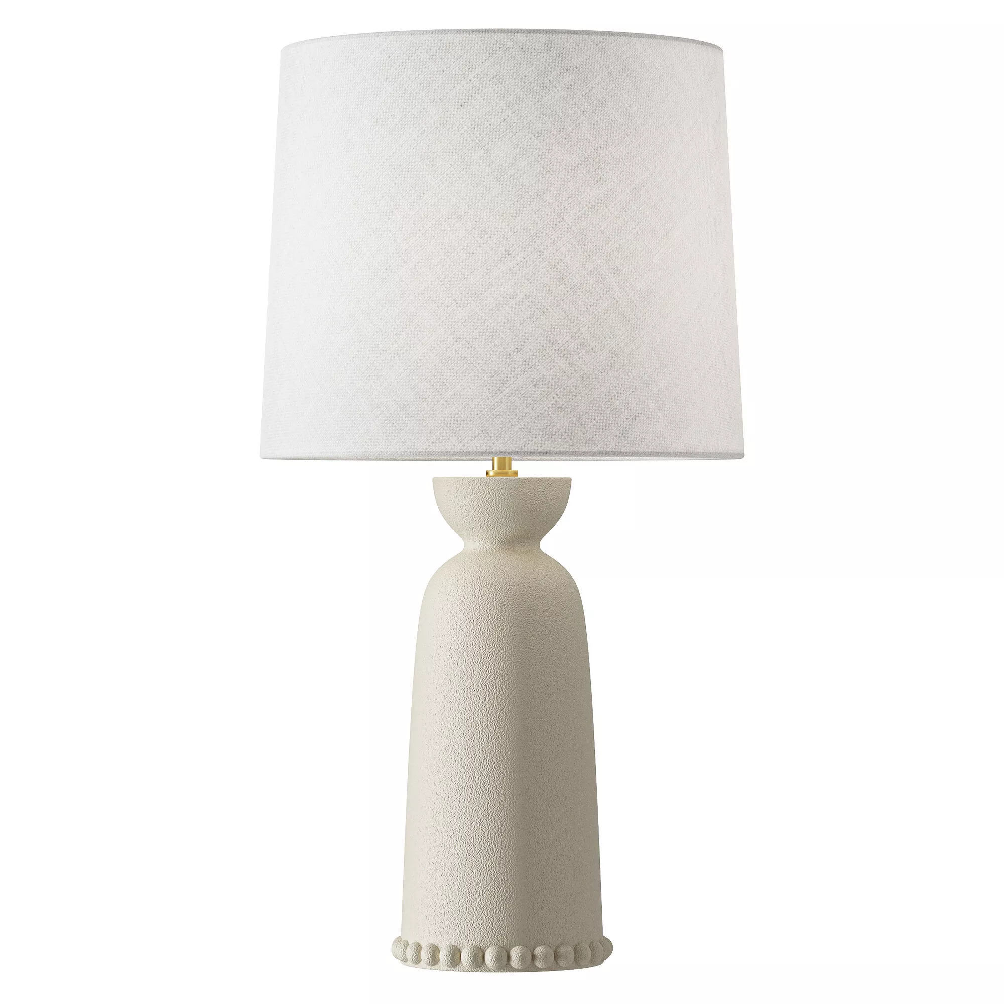 Bonnie Ceramic Table Lamp 27 Antique Ivory 3D model