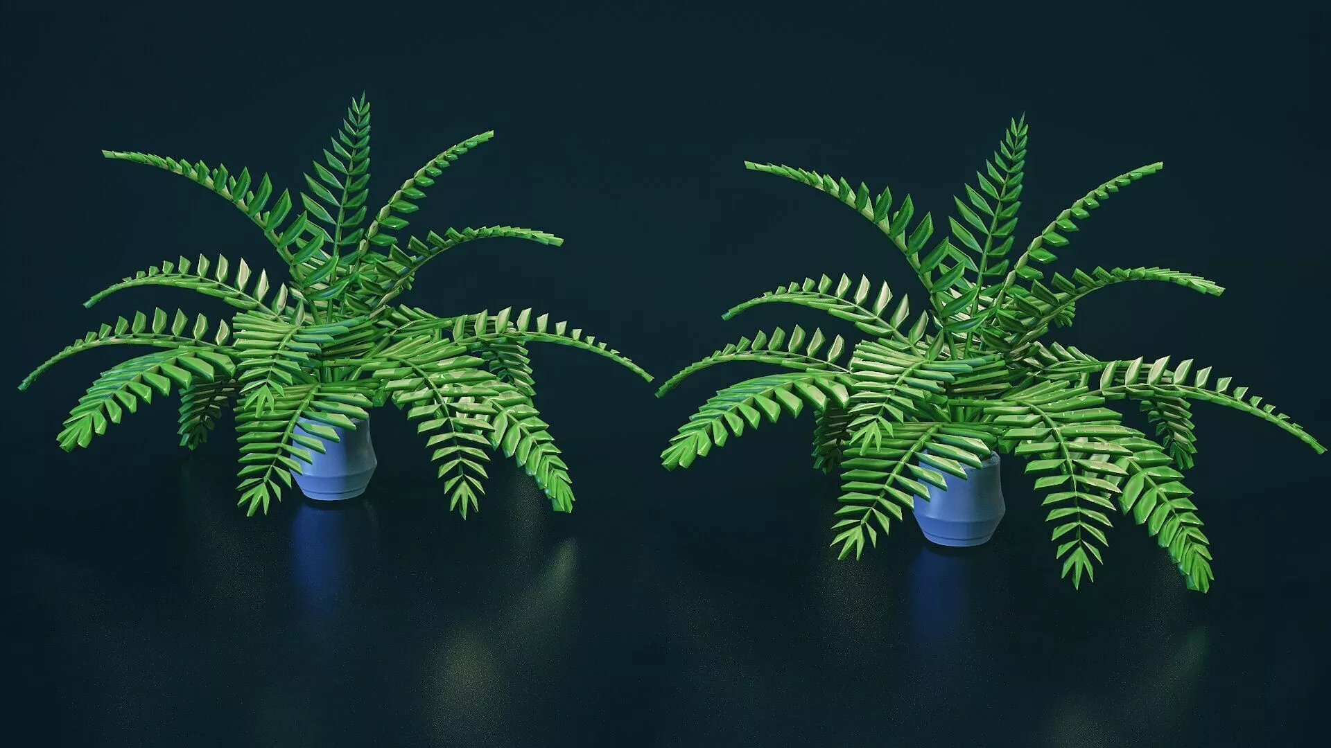Stylized House Plant 4 Low-poly 3D model