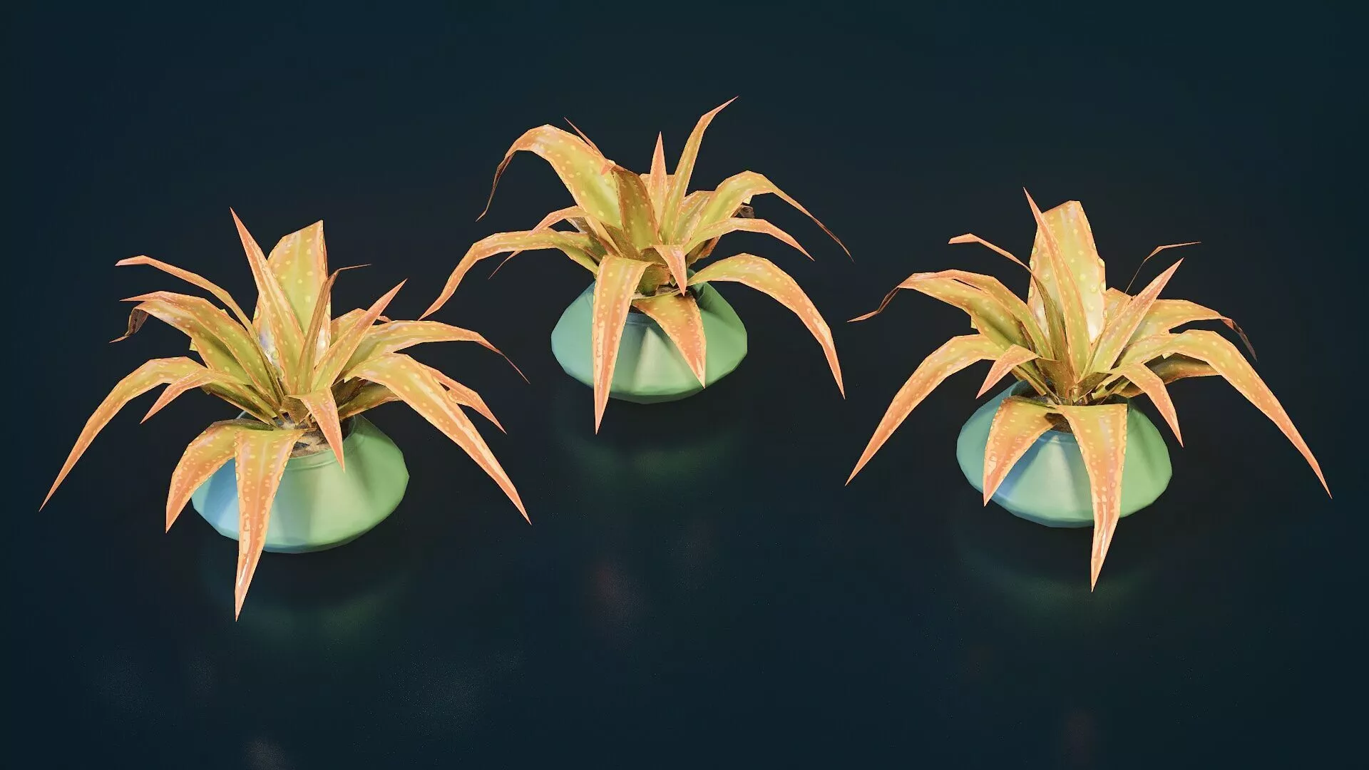 Stylized House Plant 8 Low-poly 3D model