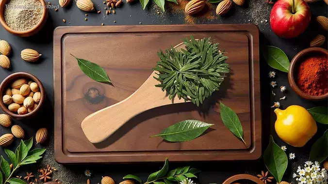 Spoon of Rosemary 3D model 2
