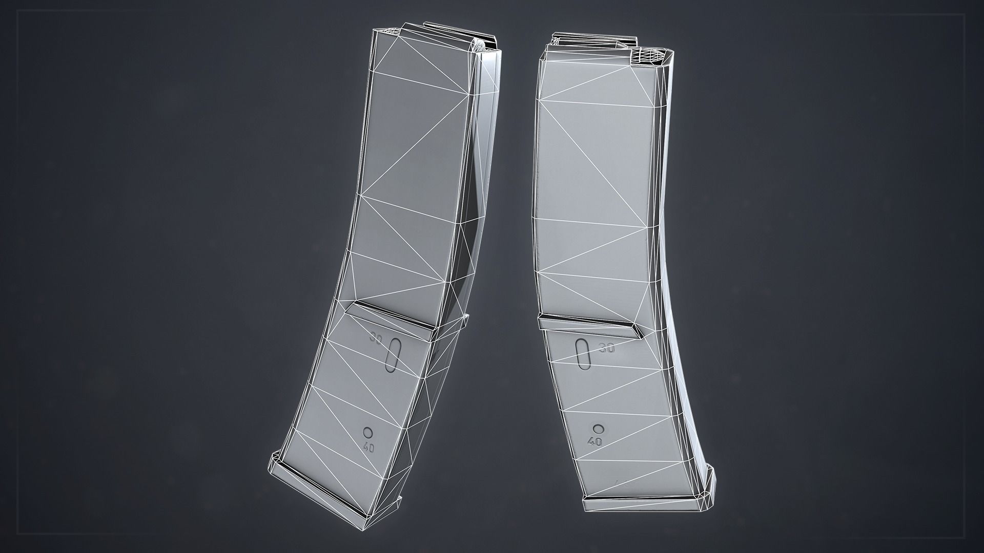 PBR MP7A1 PDW Low-poly 3D model_11