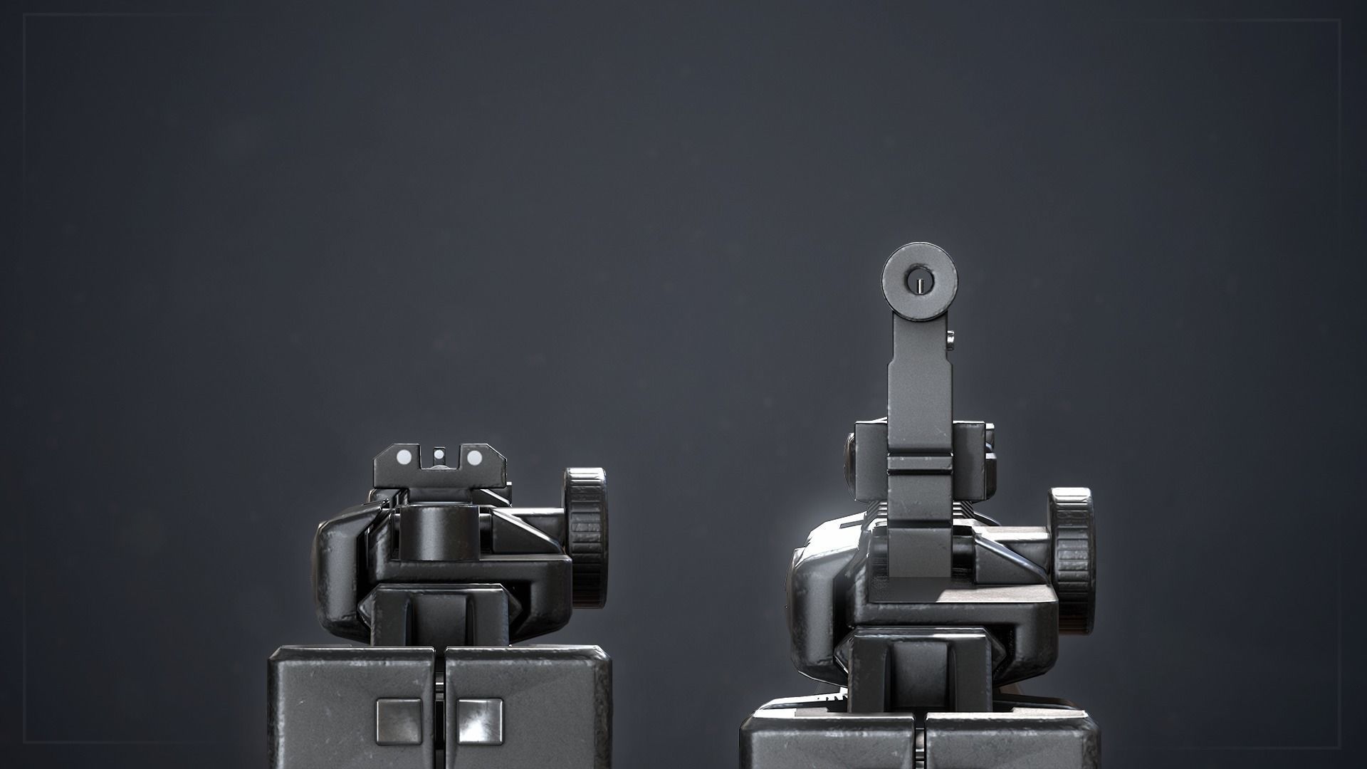 PBR MP7A1 PDW Low-poly 3D model_4