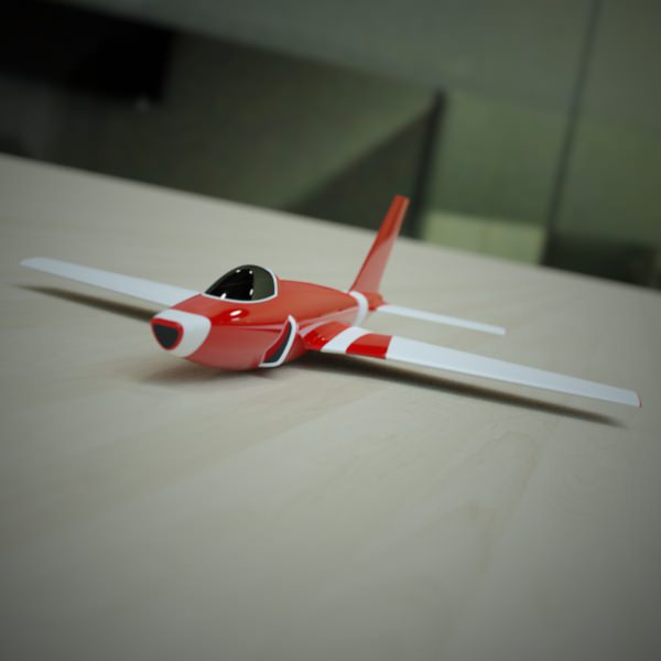 Simple jet concept 3D model_1