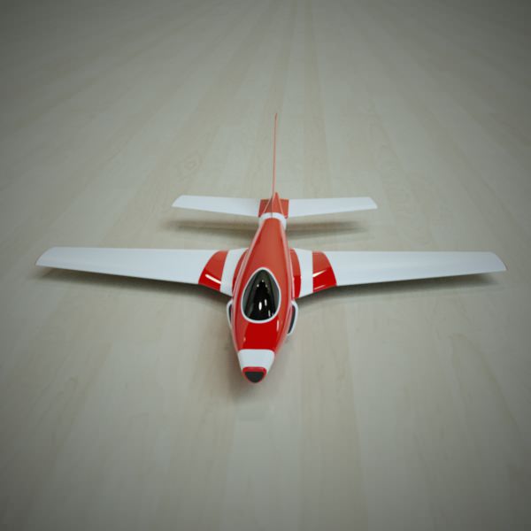 Simple jet concept 3D model_7