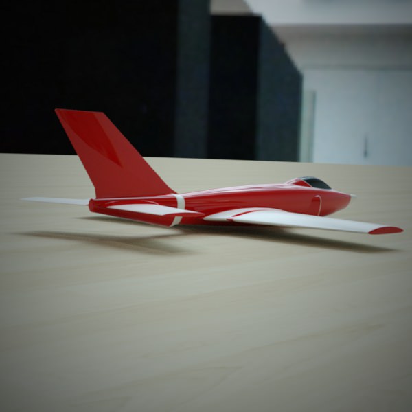 Simple jet concept 3D model_5