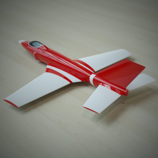 Simple jet concept 3D model_2