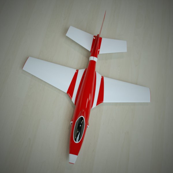 Simple jet concept 3D model_3