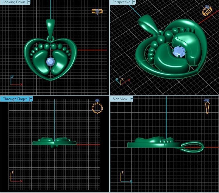 Pendant 3D print model_2