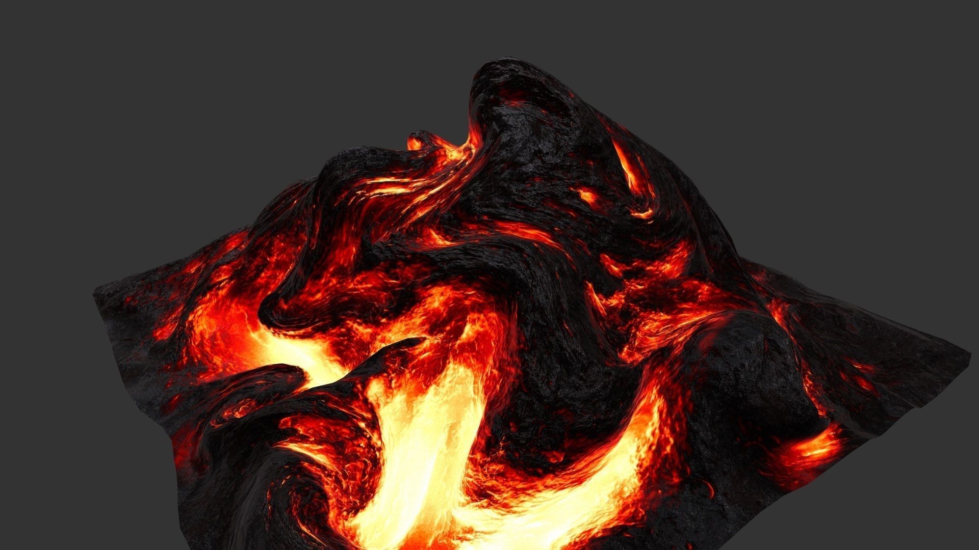Lava Rock Low-poly 3D model_8