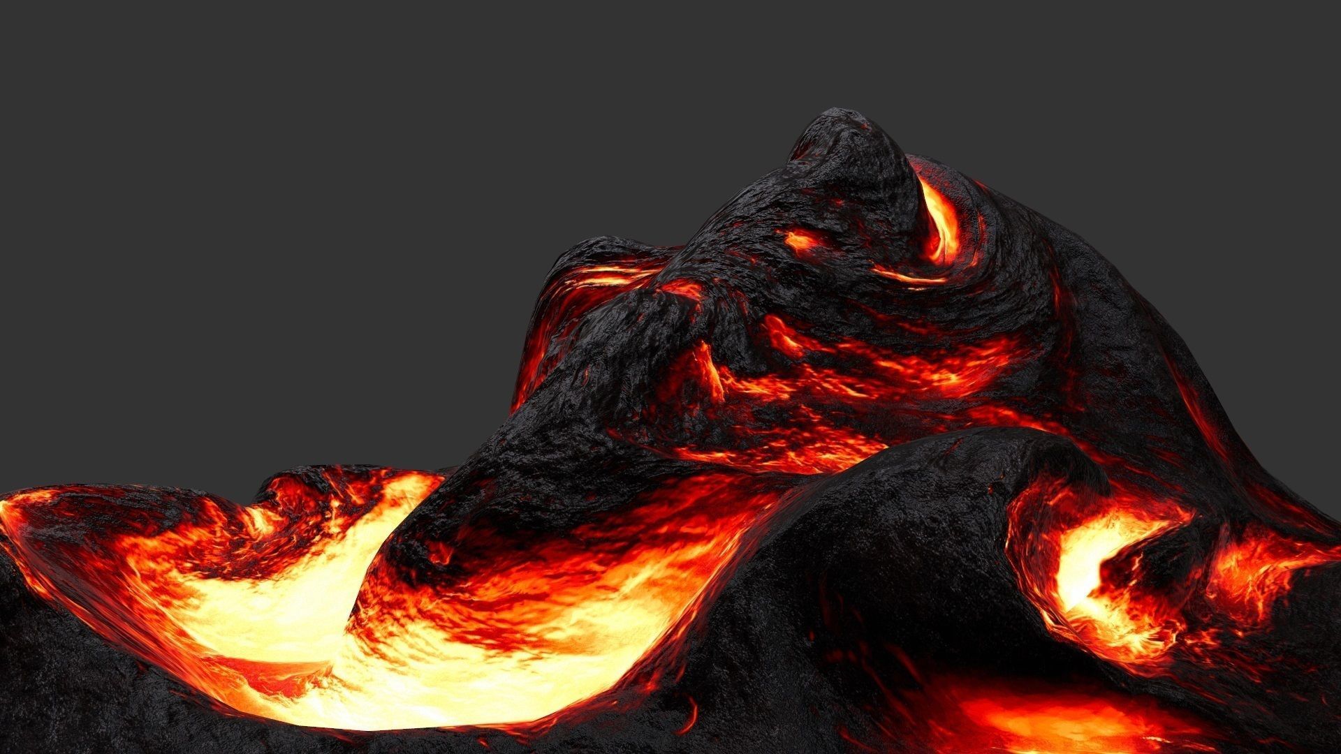 Lava Rock Low-poly 3D model_16