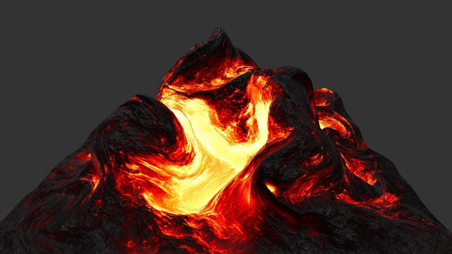 Lava Rock Low-poly 3D model_13