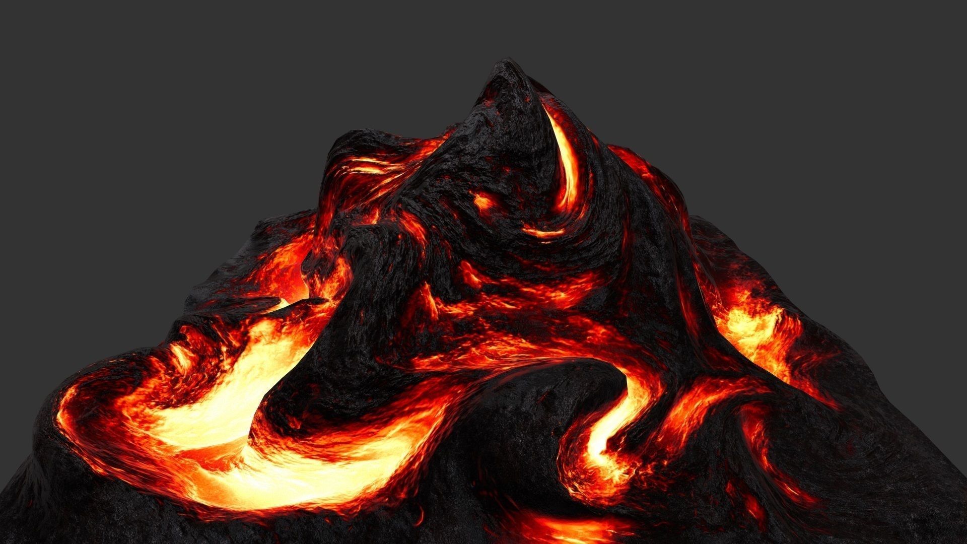 Lava Rock Low-poly 3D model_10
