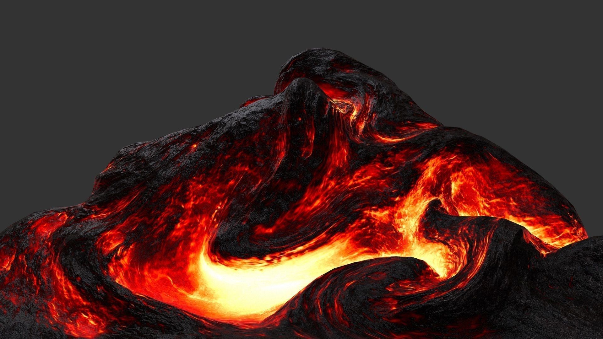 Lava Rock Low-poly 3D model_18