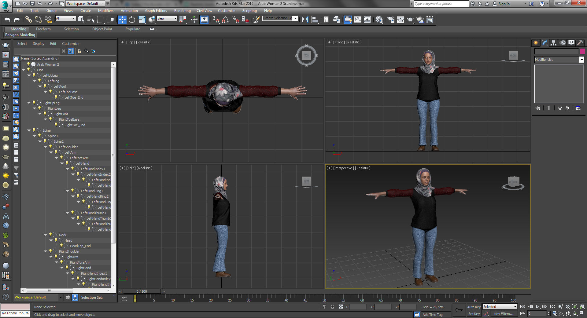 Arab Woman 2 3D model_12