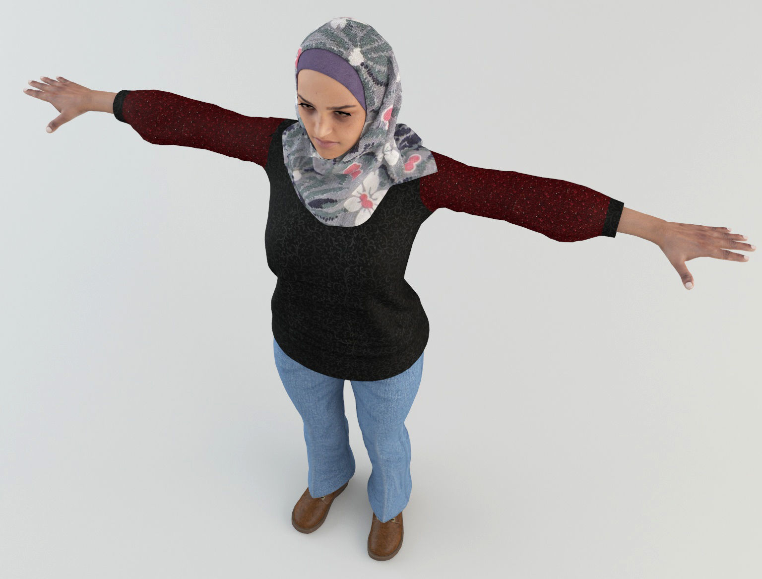Arab Woman 2 3D model_6