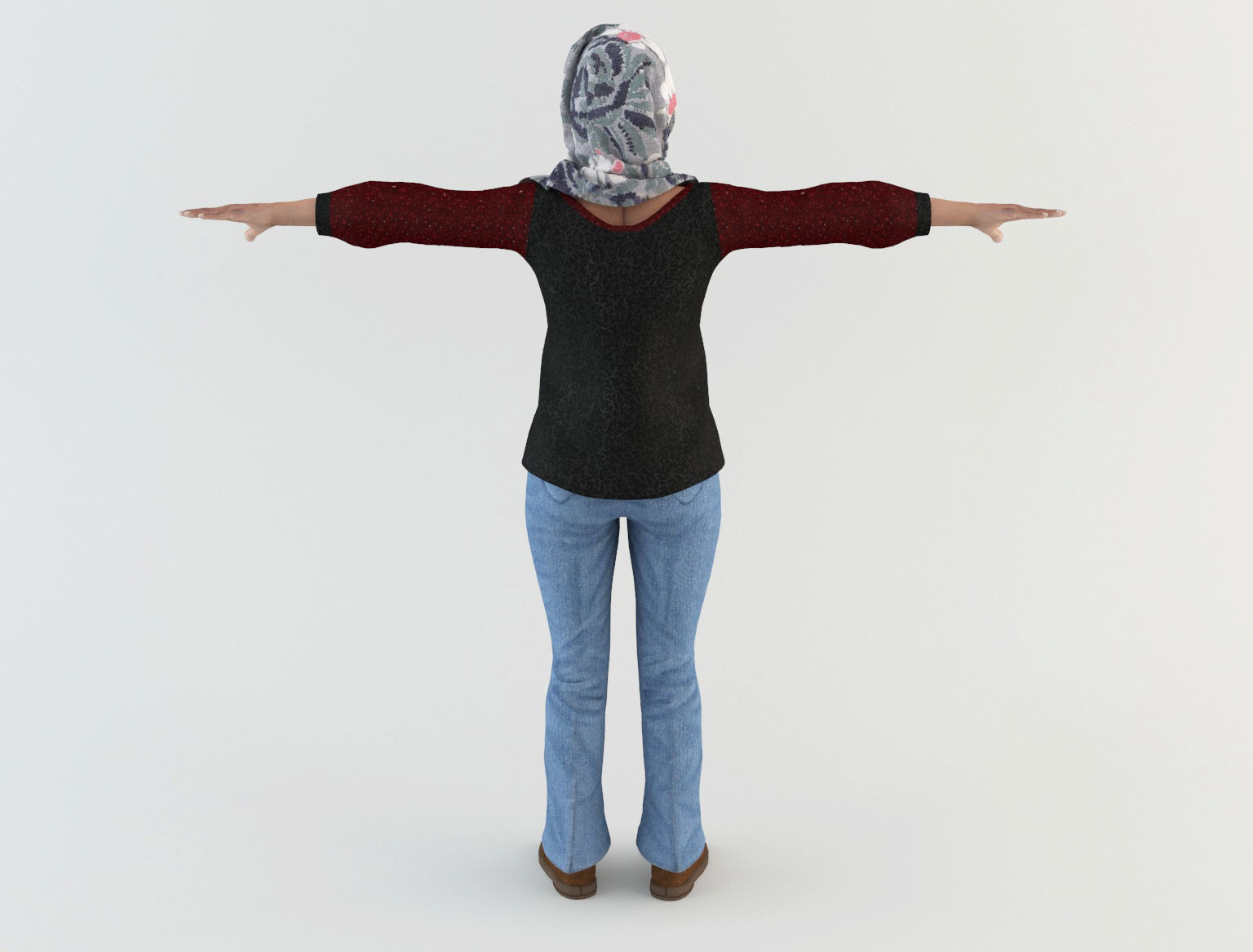 Arab Woman 2 3D model_3