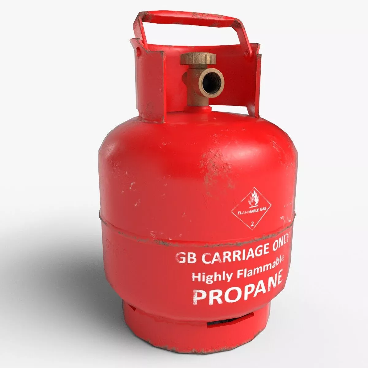 Propane Tank - Game Ready PBR Low Poly Low-poly 3D model