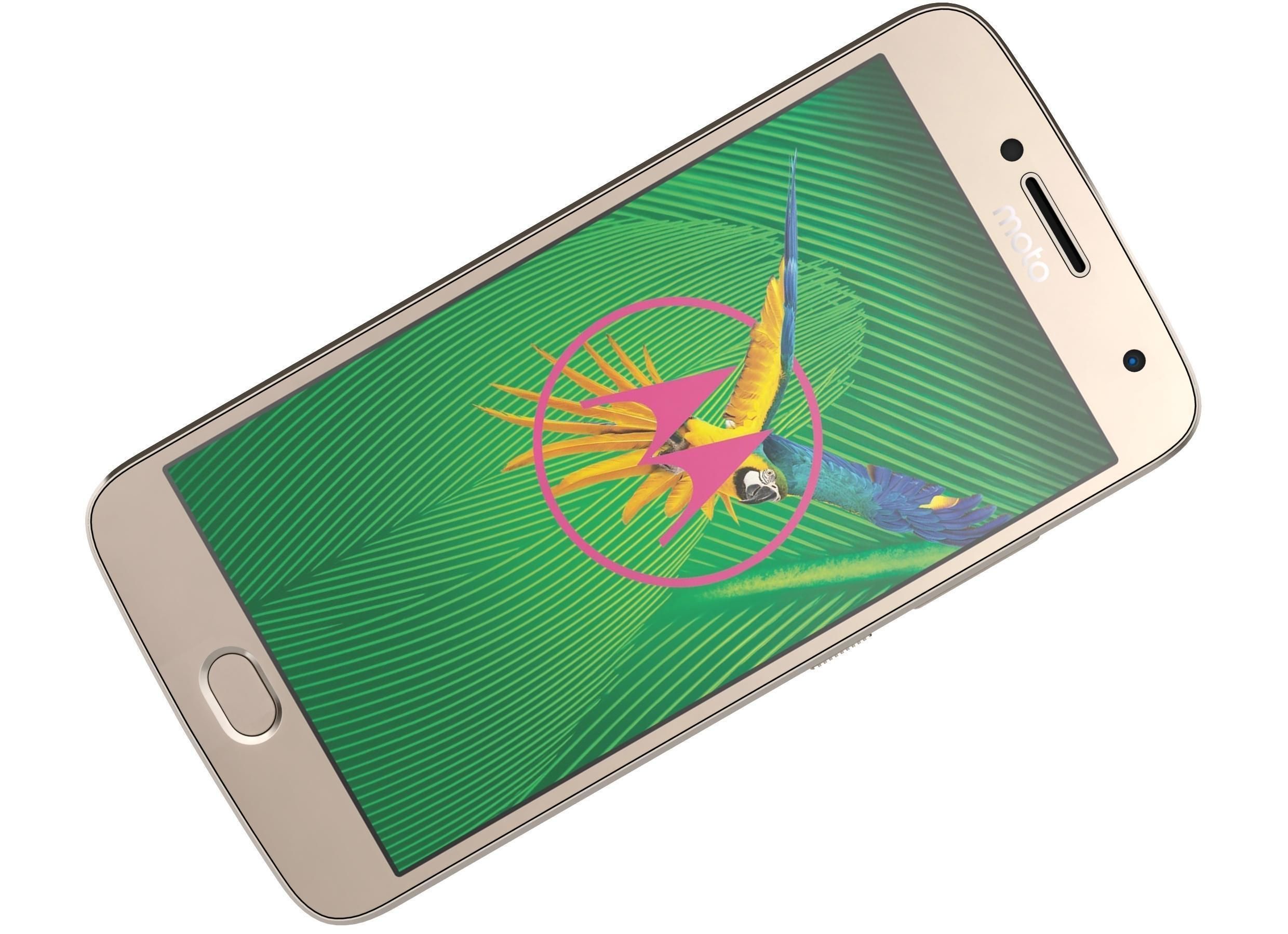 Motorola Moto G5 Plus Fine Gold 3D model_4