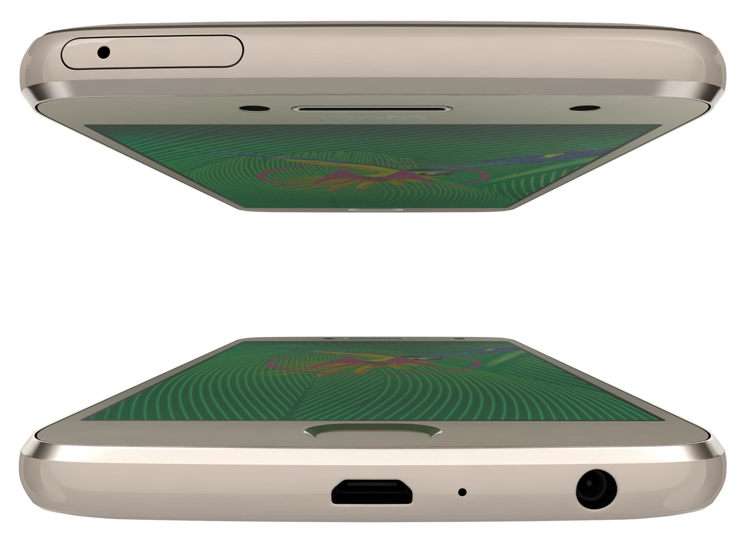 Motorola Moto G5 Plus Fine Gold 3D model_2