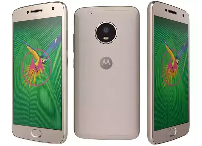 Motorola Moto G5 Plus Fine Gold 3D model
