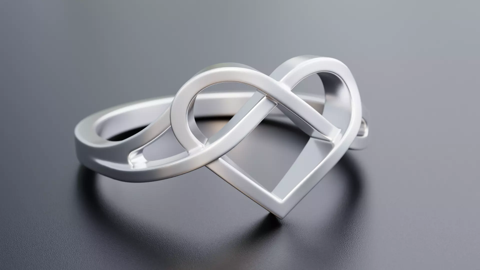 Single Heart Ring - Design-4 3D print model