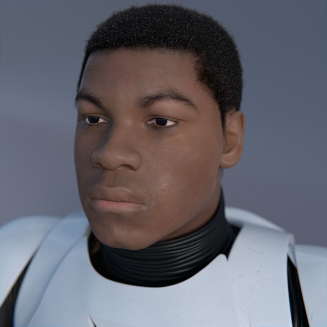 Finn Star Wars character 3D model_7