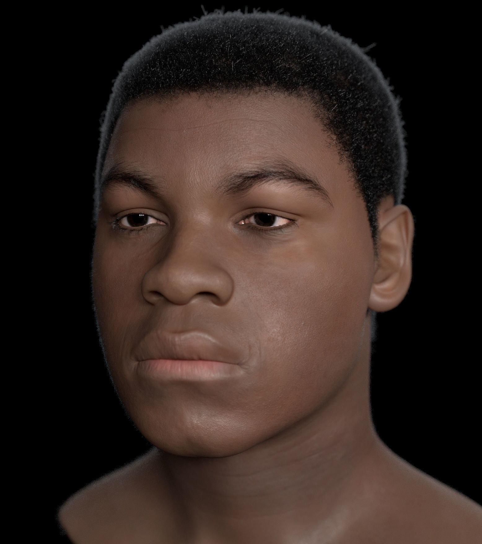 Finn Star Wars character 3D model_6