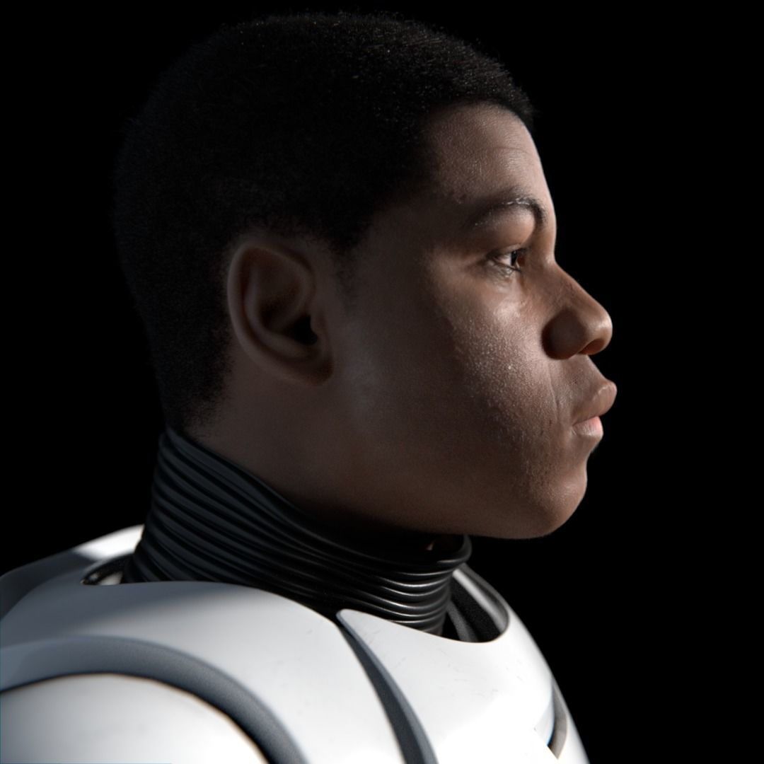 Finn Star Wars character 3D model_0