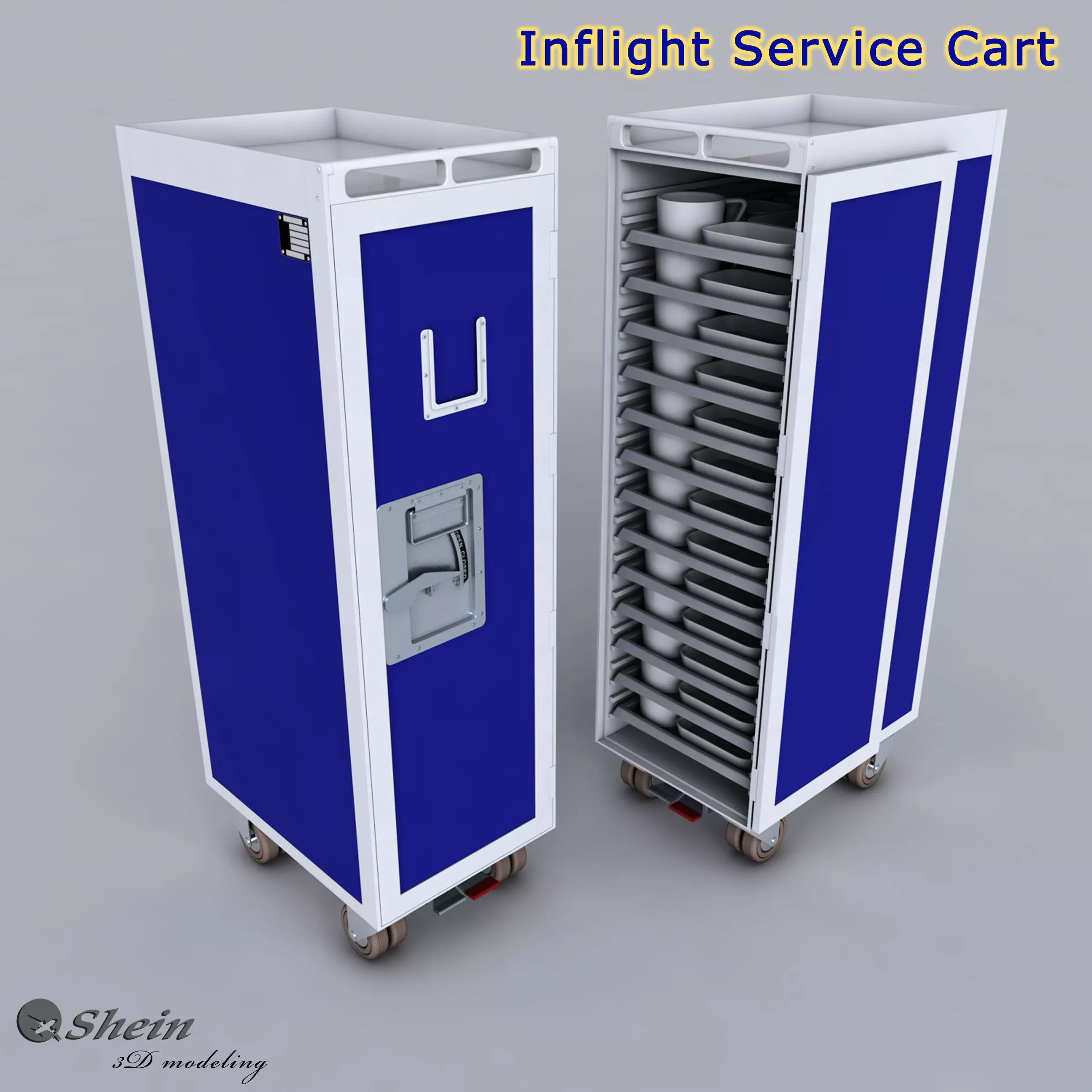 INFLIGHT SERVICE CART 3D model_0
