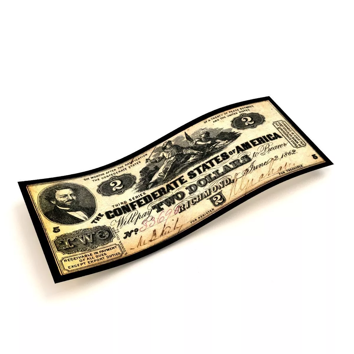 2 DOLLARS 1862-2 3D model