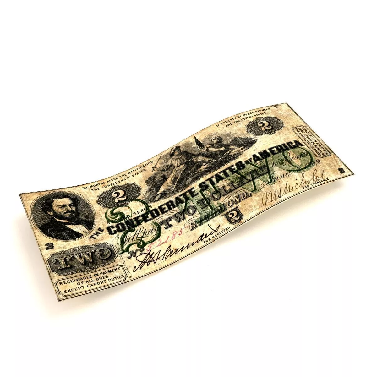 2 DOLLARS 1862 3D model