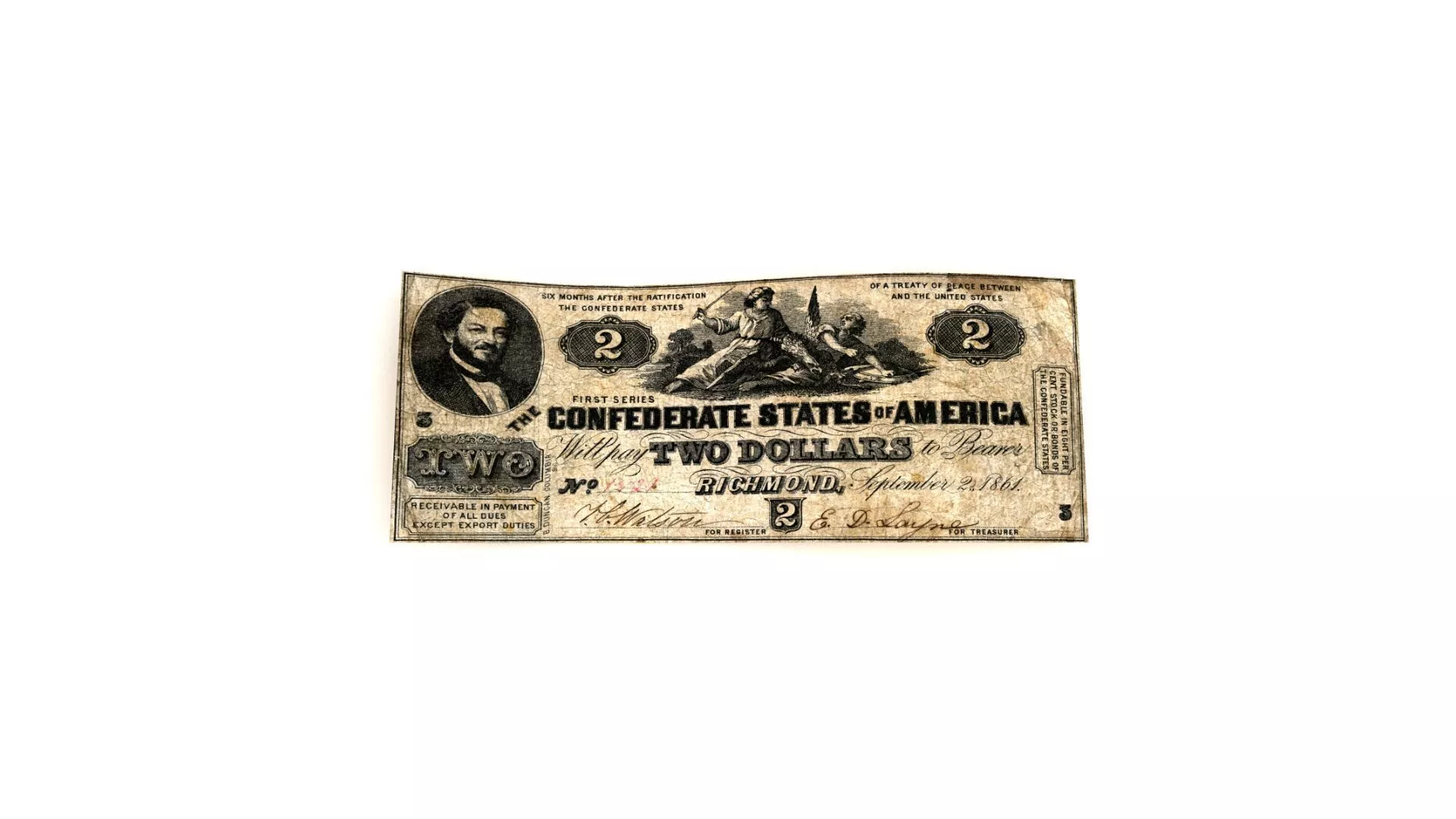2 DOLLARS 1861 3D model