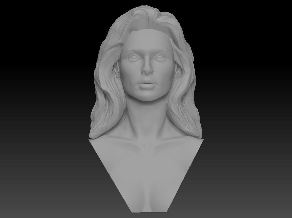 Gal Gadot Wonder Woman Bust Art 3D print model_15