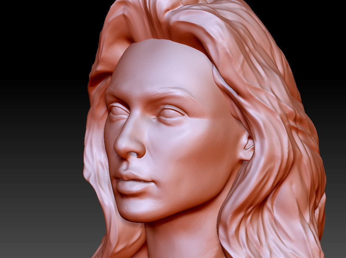Gal Gadot Wonder Woman Bust Art 3D print model_17