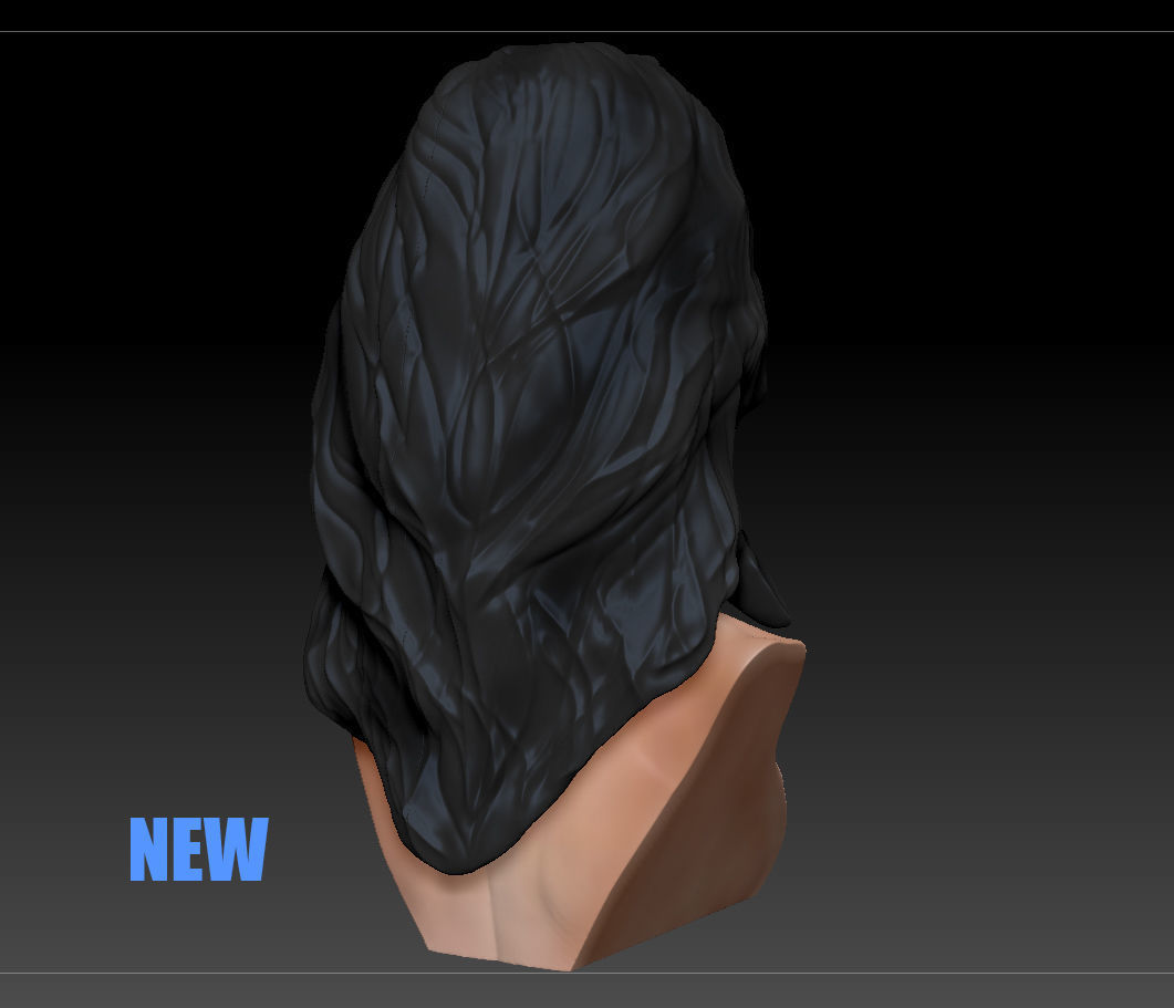 Gal Gadot Wonder Woman Bust Art 3D print model_7