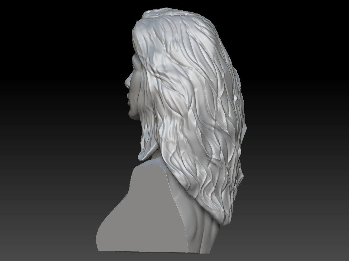 Gal Gadot Wonder Woman Bust Art 3D print model_25