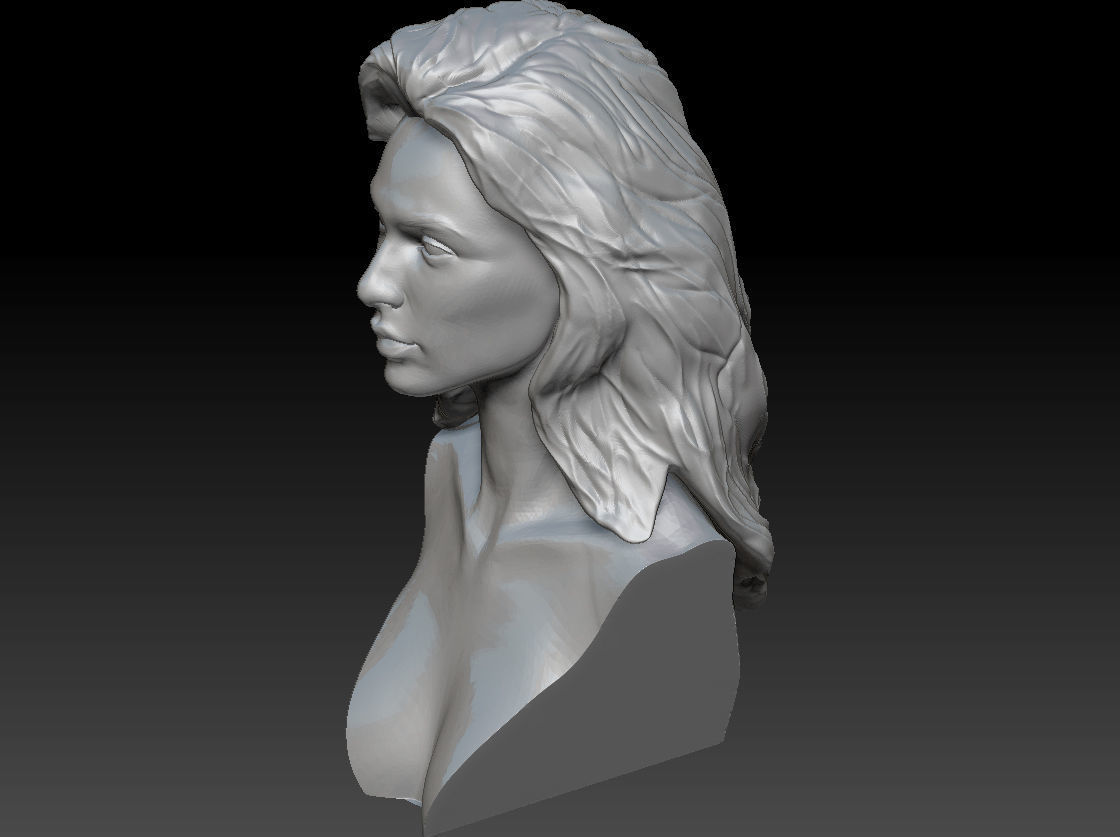 Gal Gadot Wonder Woman Bust Art 3D print model_21