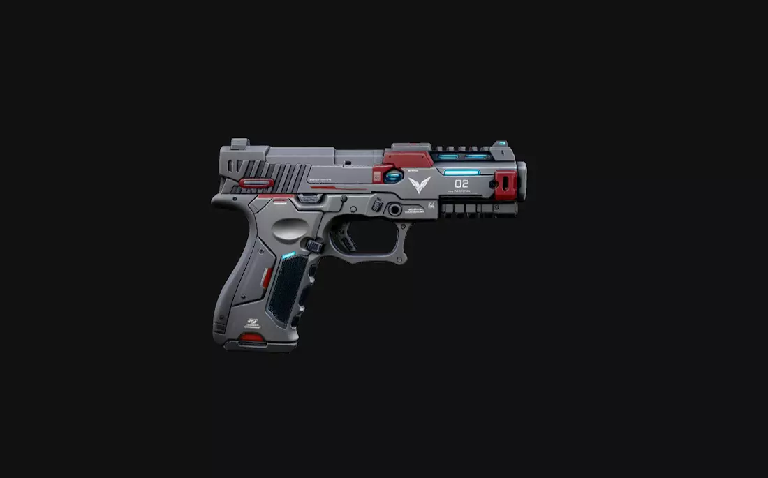 PISTOL MILITARY OBJ STL GLB IMG 3D model
