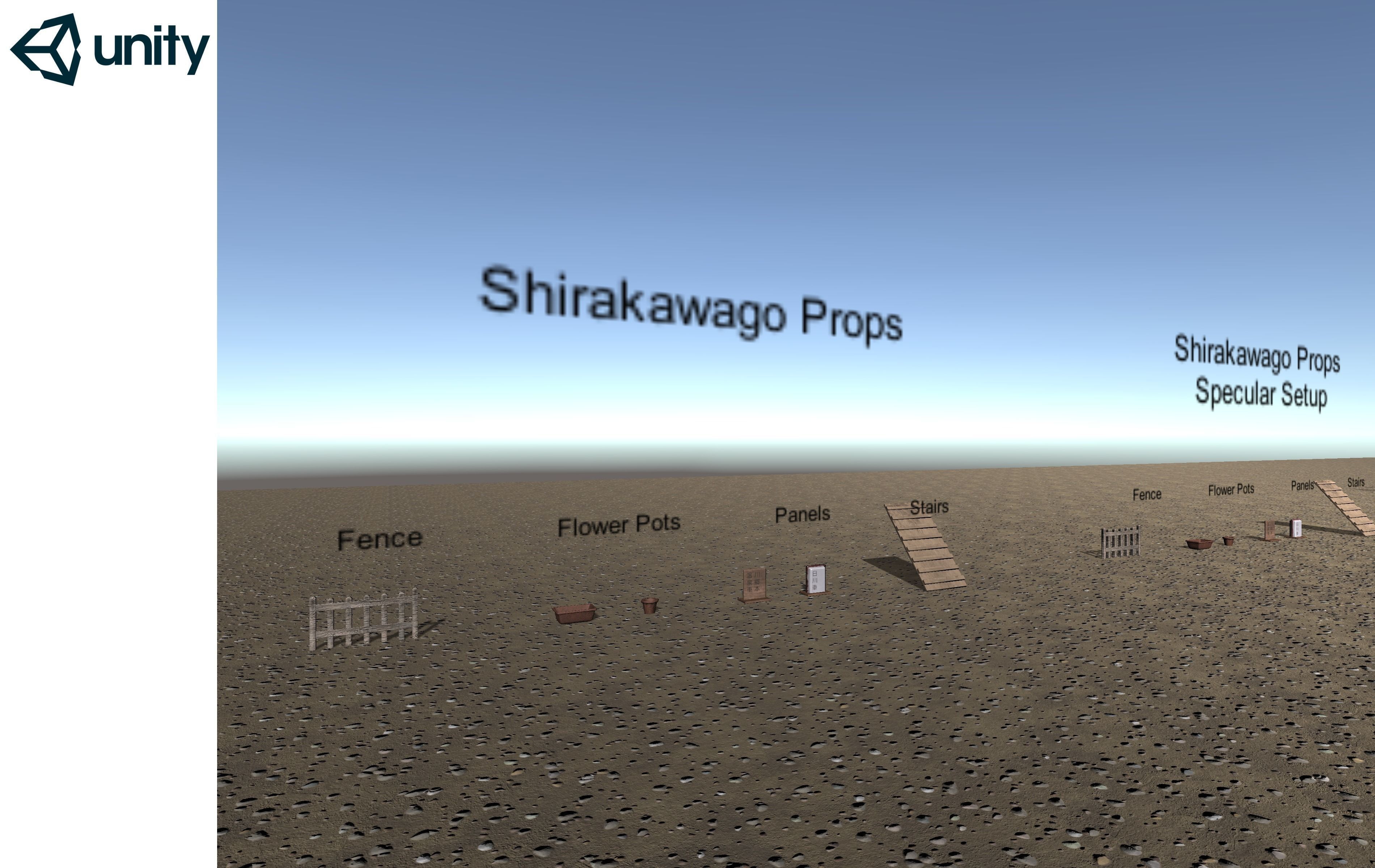 Shirakawago Village Set Low-poly 3D model_20