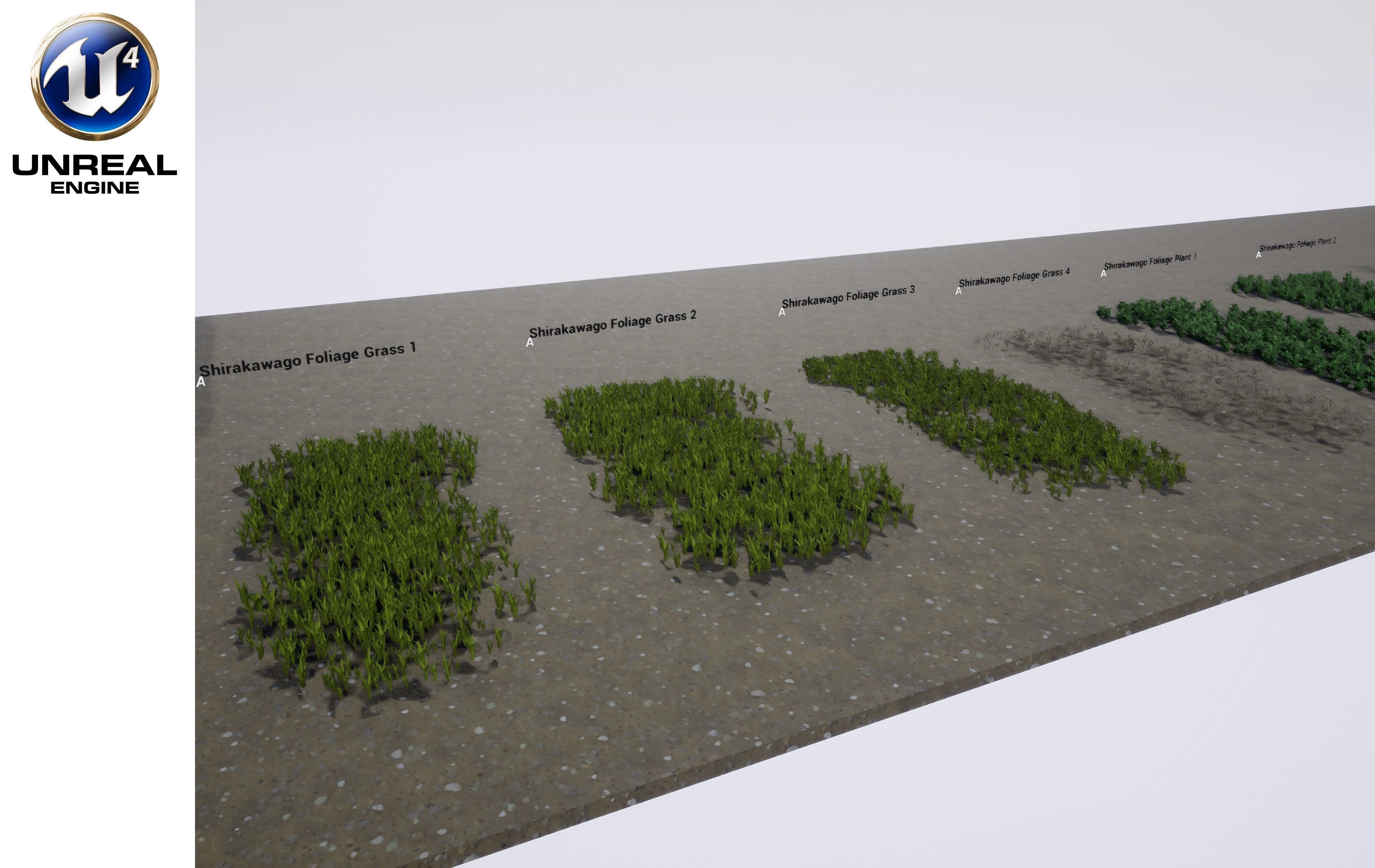 Shirakawago Village Set Low-poly 3D model_22