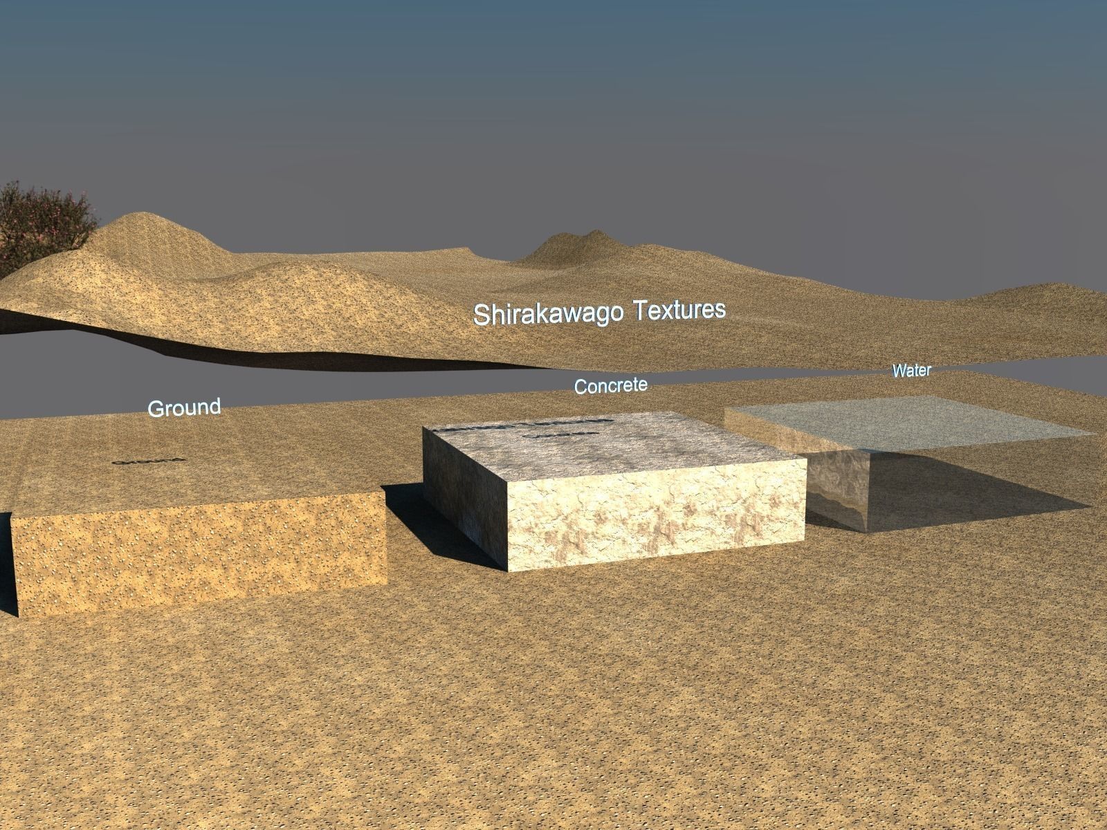 Shirakawago Village Set Low-poly 3D model_29