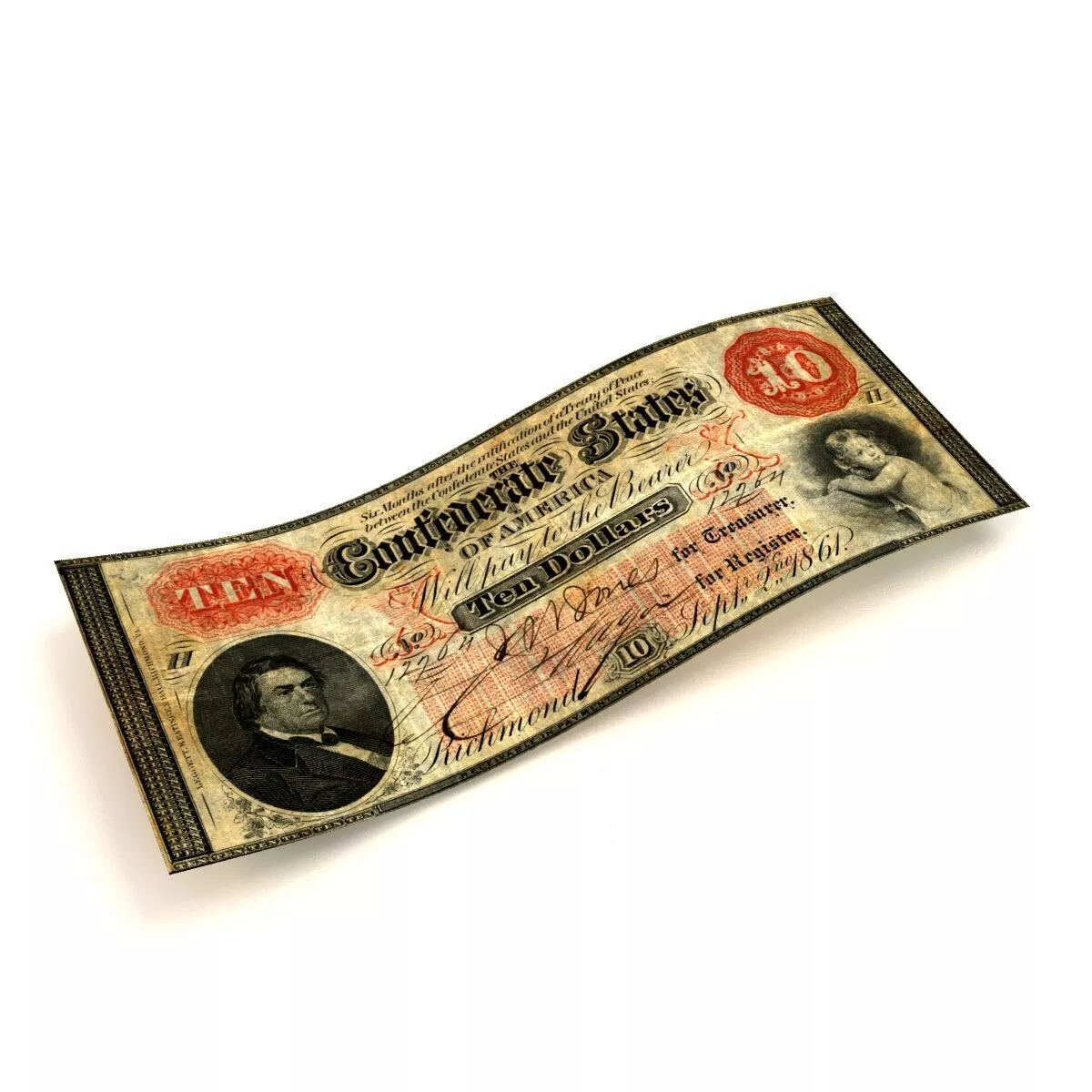10 DOLLARS CSA-T24-1862 3D model